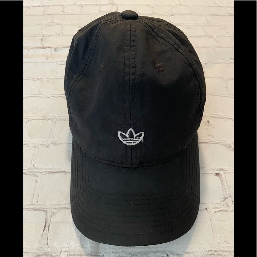 Adidas Dad Black Nylon Baseball Strapback Hat